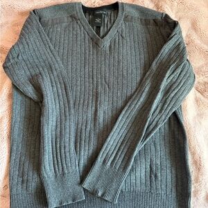 Calvin Klein Ribbed Gray Men's Sweater